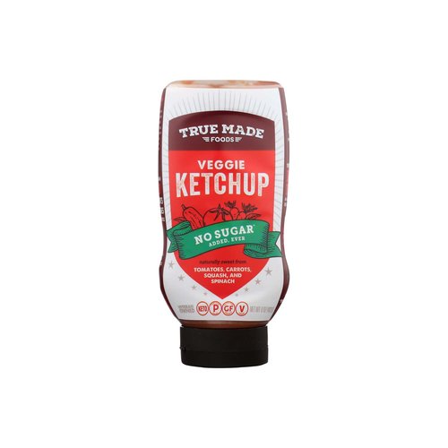 True Made Foods Veggie Ketchup, No Sugar