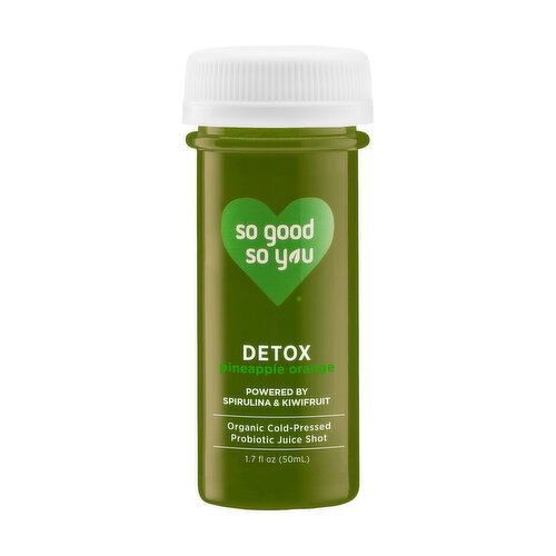 So Good So You Detox Pineapple Orange Probiotic Juice Shot