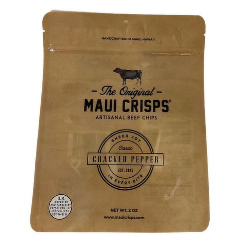 Maui Crisps Cracked Pepper Jerky