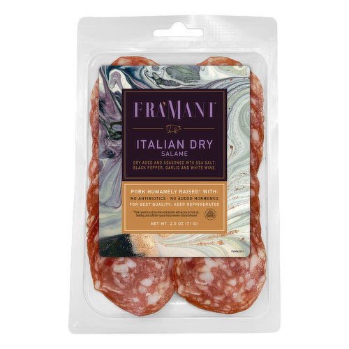 Fra'Mani Italian Dry Salame Sliced