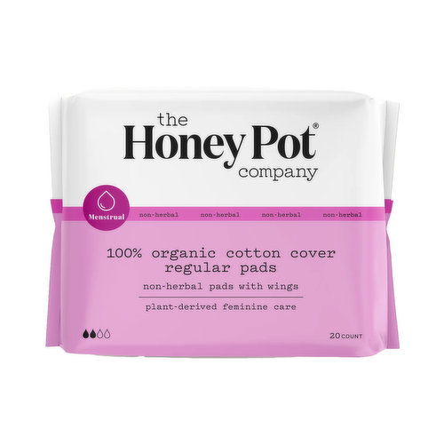 The Honey Pot Non-Herbal Regular Pads Wings