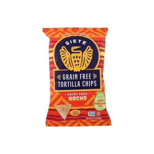 Siete Tortilla Chips, Grain Free, Nacho