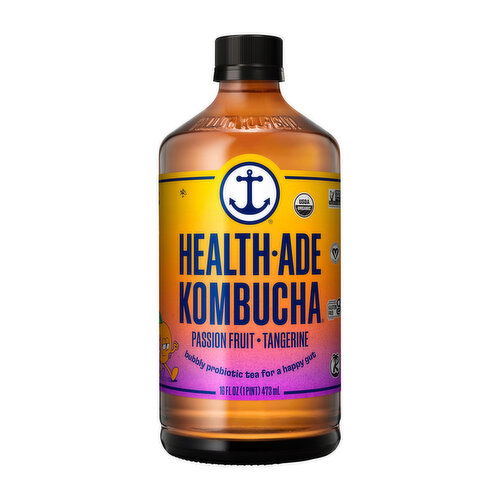 Health-Ade Kombucha Passion Fruit-Tangerine Probiotic Tea