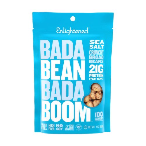 Enlightened Bada Bean Bada Boom Sea Salt Crunchy Broad Beans