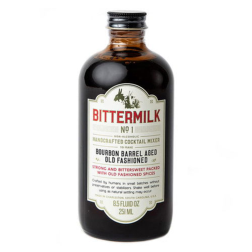 Bittermilk Bourbon Barrel Aged Old Fashioned Cocktail Mix