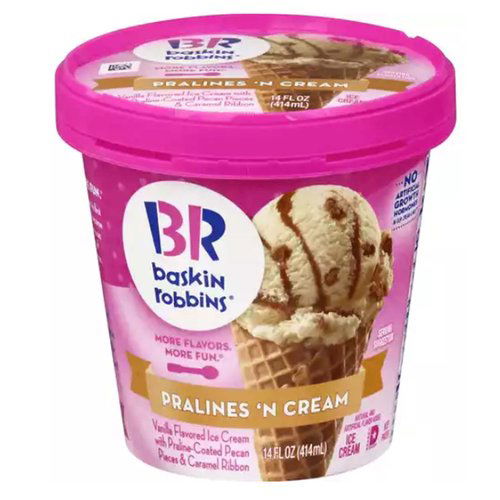 Baskin Robbins Ice Cream, Pralines 'N Cream