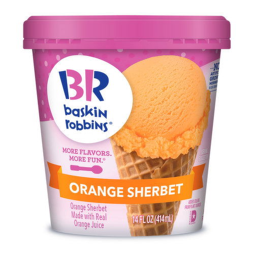 Baskin Robbins Orange Sherbet