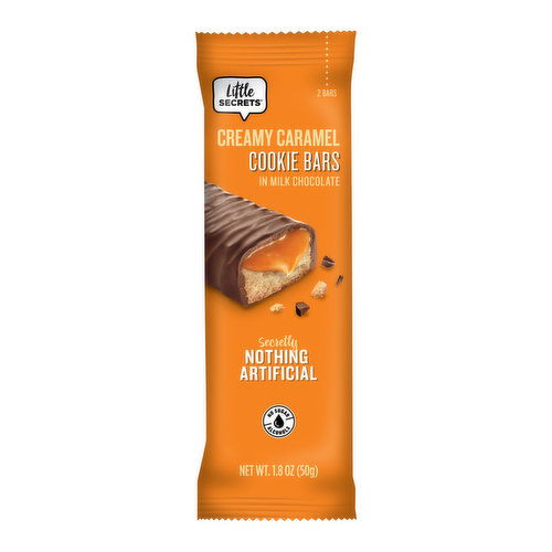 Little Secrets Creamy Caramel Cookie Bars in Milk Chocolate, 2 count