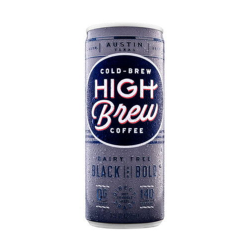 High Brew Dairy Free Cold Brew Coffee, Black & Bold
