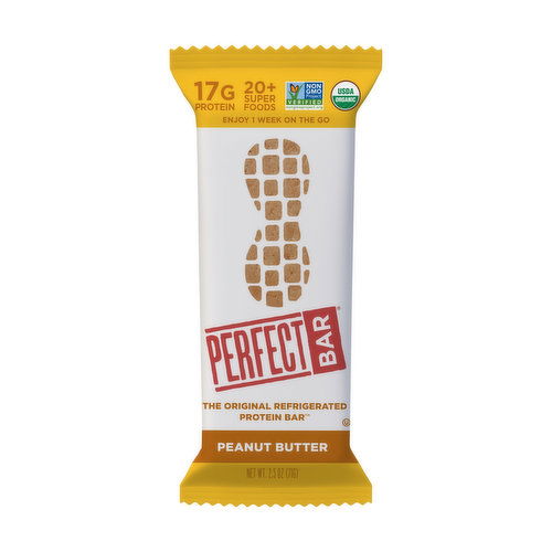 Perfect Bar Original Refrigerated Protein Bar, Peanut Butter