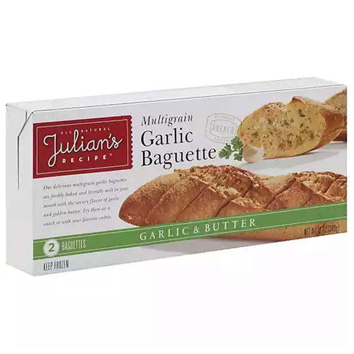 Julian's Multigrain Baguette, Garlic & Butter