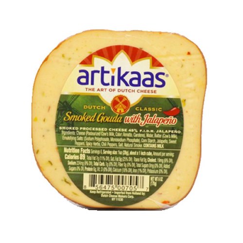 Artikaas Smoked Gouda Jalapeno, 6 Ounce