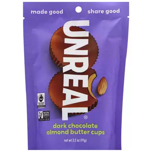 Unreal Almd Butter Cups Dk Chc