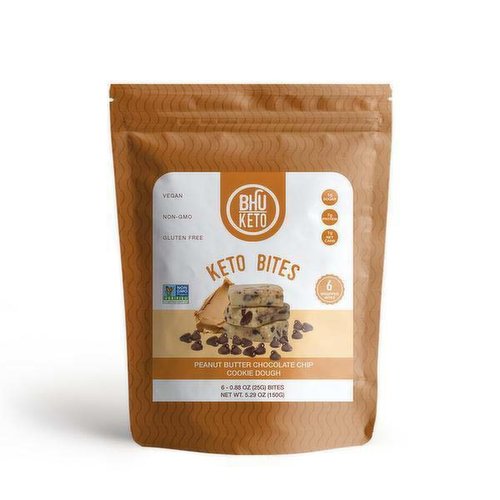 Peanut Butter Chocolate Chip Cookie Dough Keto Bites