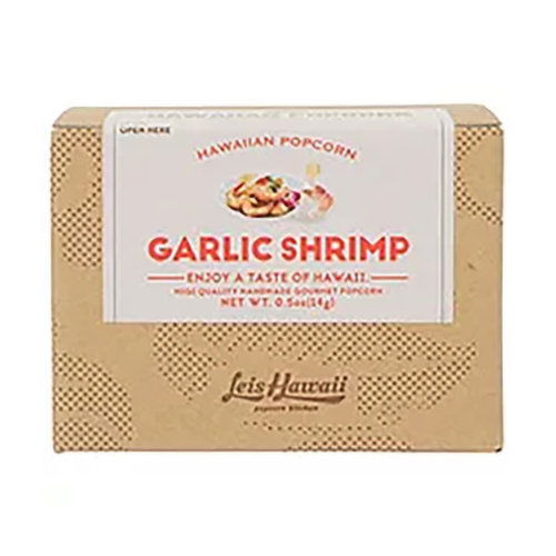 Leis Hawaii Gourmet Popcorn, Garlic Shrimp