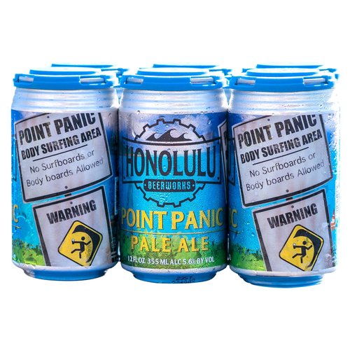 Honolulu Beerworks Point Panic Pale Ale, Cans ( Pack of 6)