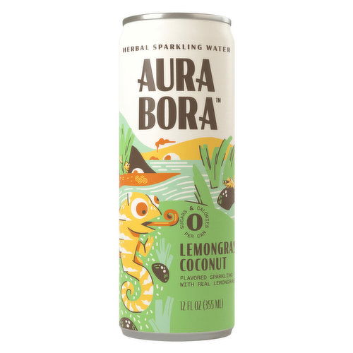 Aura Bora Sparklng Water Lemongrass Coconut