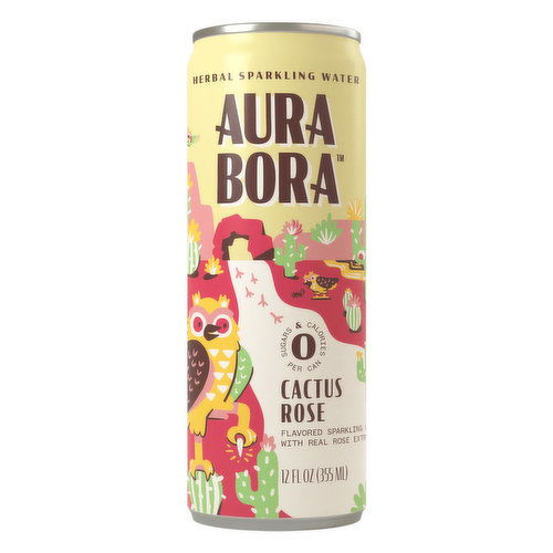 Aura Bora Sparkling Water Cactus Rose