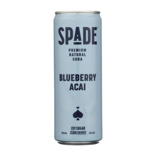 Spade Blueberry Acai Premium Natural Soda