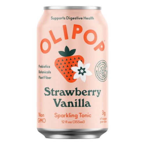 Olipop Sparkling Strawberry Vanilla