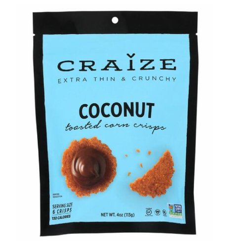 Craize Toasted Crisps Coconut, 4 Ounce