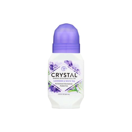 Crystal Mineral-Enriched Deodorant Roll-on, Lavender & White Tea