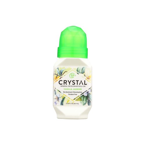 Crystal Mineral-Enriched Deodorant Roll-on, Vanilla & Jasmine