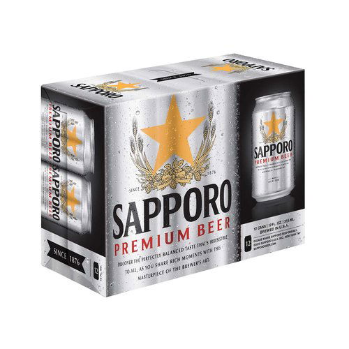 Sapporo Premium Beef, Cans (Pack 12)