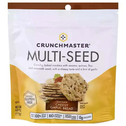 Crunchmaster Multi-Seed Crackers Cheesy Garlic Brd