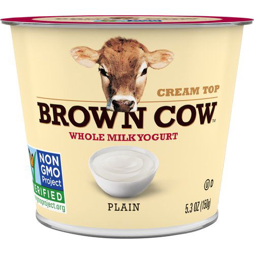 Brown Cow Cream Top Whole Milk Yogurt, Plain