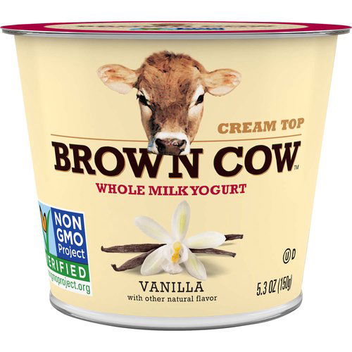 Brown Cow Cream Top Whole Milk Yogurt, Vanilla