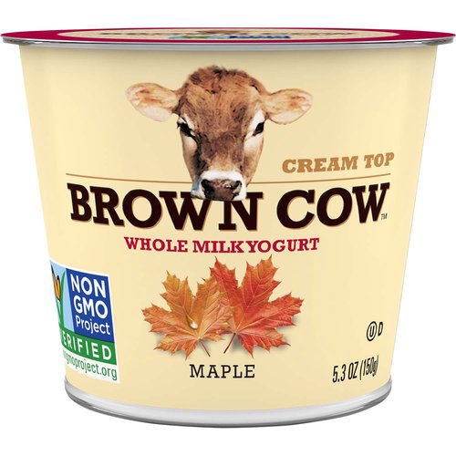 Brown Cow Cream Top Whole Milk Yogurt, Maple