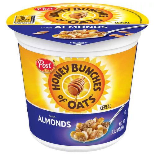 Honey Bunches of Oats Cereal with Crispy Almonds, Cup