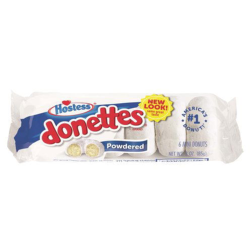 Hostess Mini Donette, Powdered Sugar