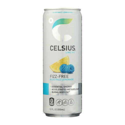 Celsius Fizz-Free Blue Razz Lemonade