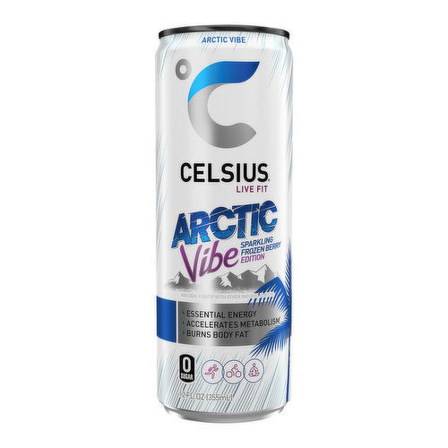 Celsius Arctic Vibe Sparkling Frozen Berry Energy Drink