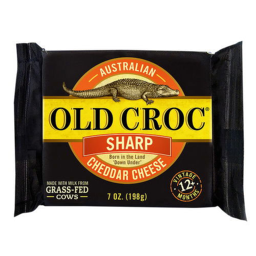 Old Croc Cheddar, White Sharp