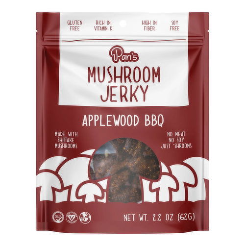 Pan's Applewood BBQ Mushroom Jerky