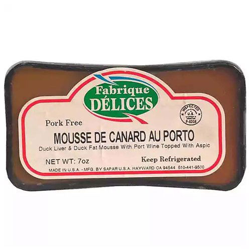 Fabrique Delices Duck Mousse Pate Pork, 7 Ounce