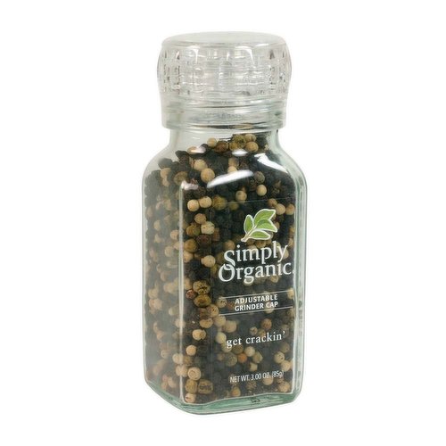 Simply Organic Get Crackin' Fresh Pepper with Grinder