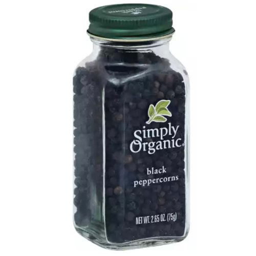 Simply Organic Black Peppercorn, 2.65 Oz