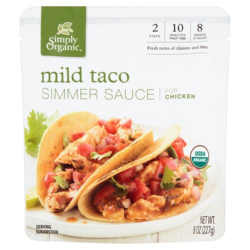 Simply Organic Mild Taco Simmer Sauce
