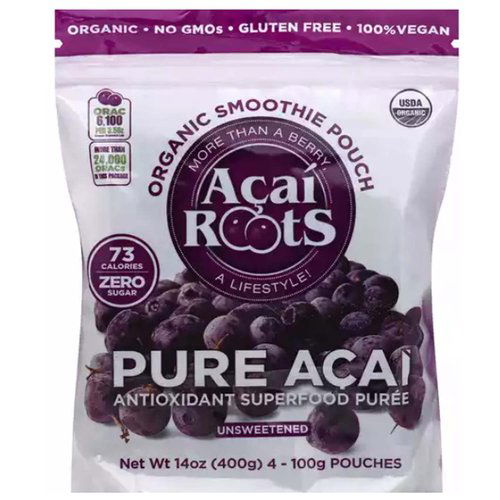 Acai Roots Organic Pure Acai, Unsweetened