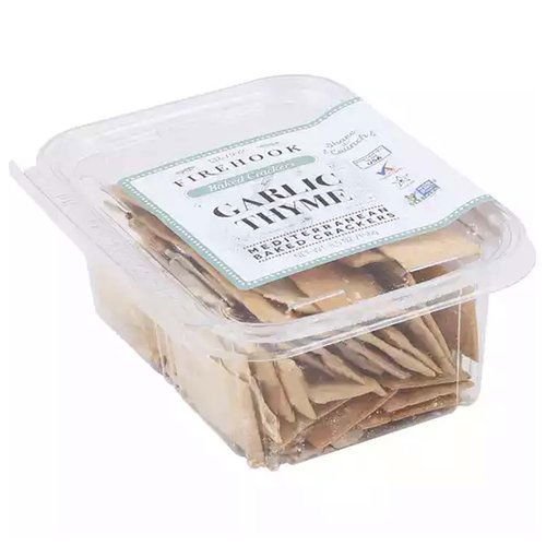 Firehook Organic Garlic Thyme Baked Crackers