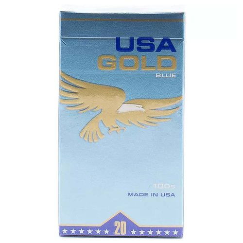 USA Gold Blue 100s Cigarettes