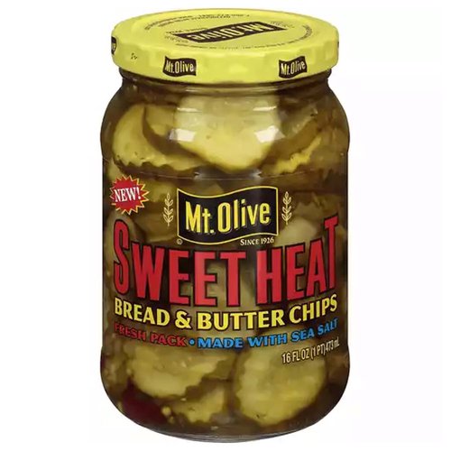 Mt. Olive Pickles, Sweet Heat, Bread & Butter Chips