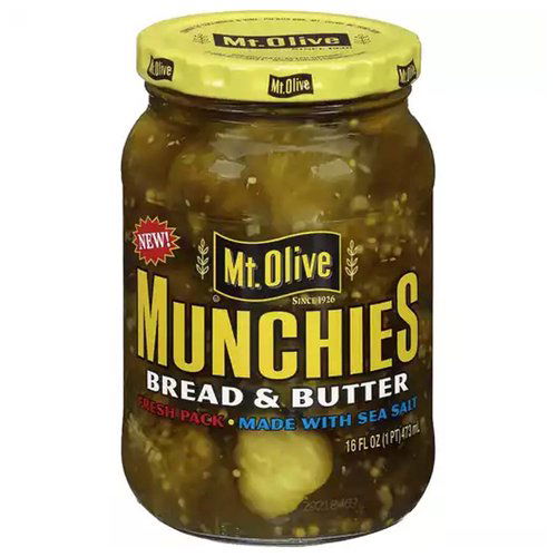 Mt. Olive Munchies Pickles, Bread & Butter