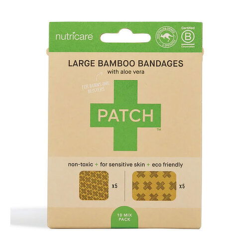 Patch Large Mixed Bamboo Bandages with Aloe Vera