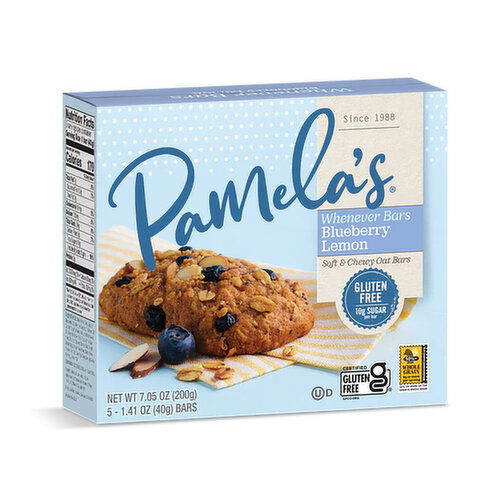 Pamela's Whenever Bars Oat Blueberry Lemon Bars