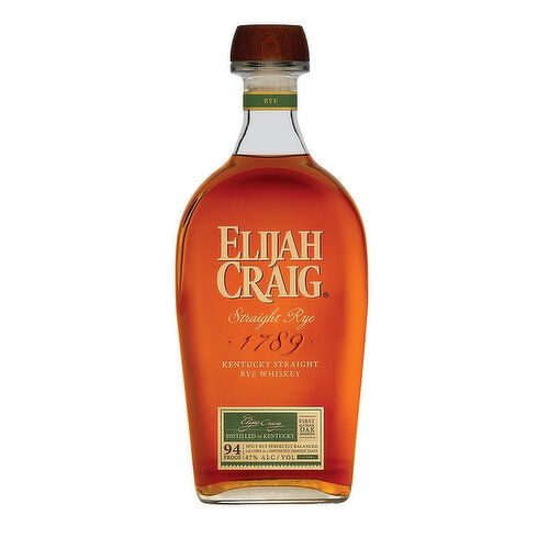 Elijah Craig Straight Rye 94